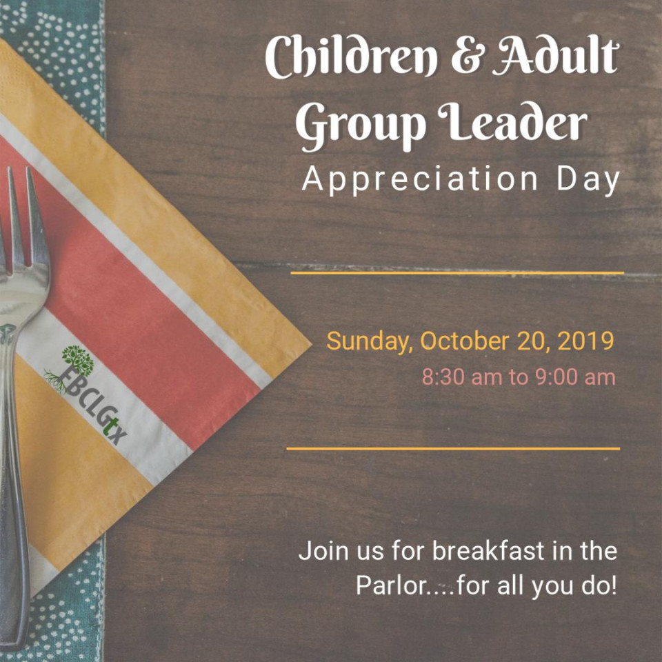 Sunday School Appreciation Day First Baptist Church La Grange